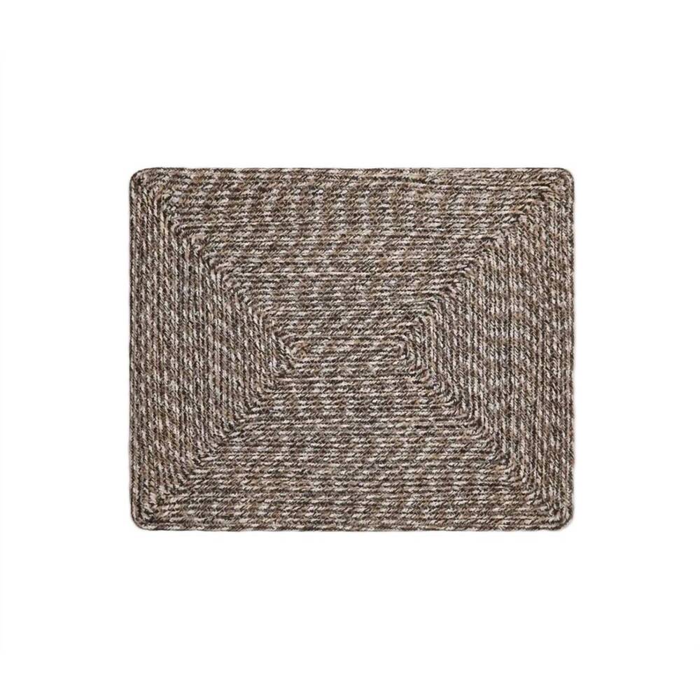 NEW BLUE PHEASANT atticus rectangular espresso placemat - set of 4 in jute